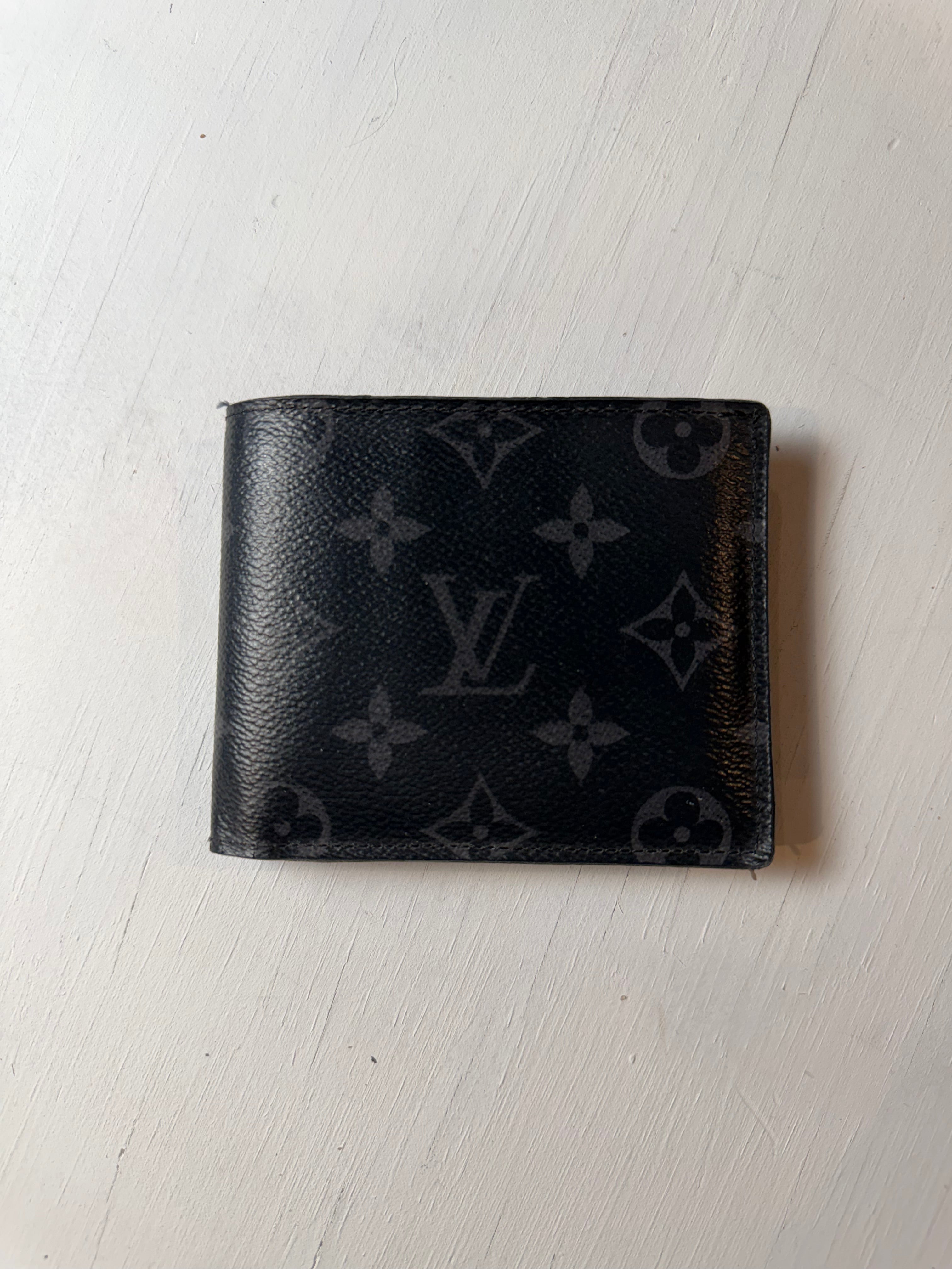 Black Louis Vuitton Monogram Bifold Wallet