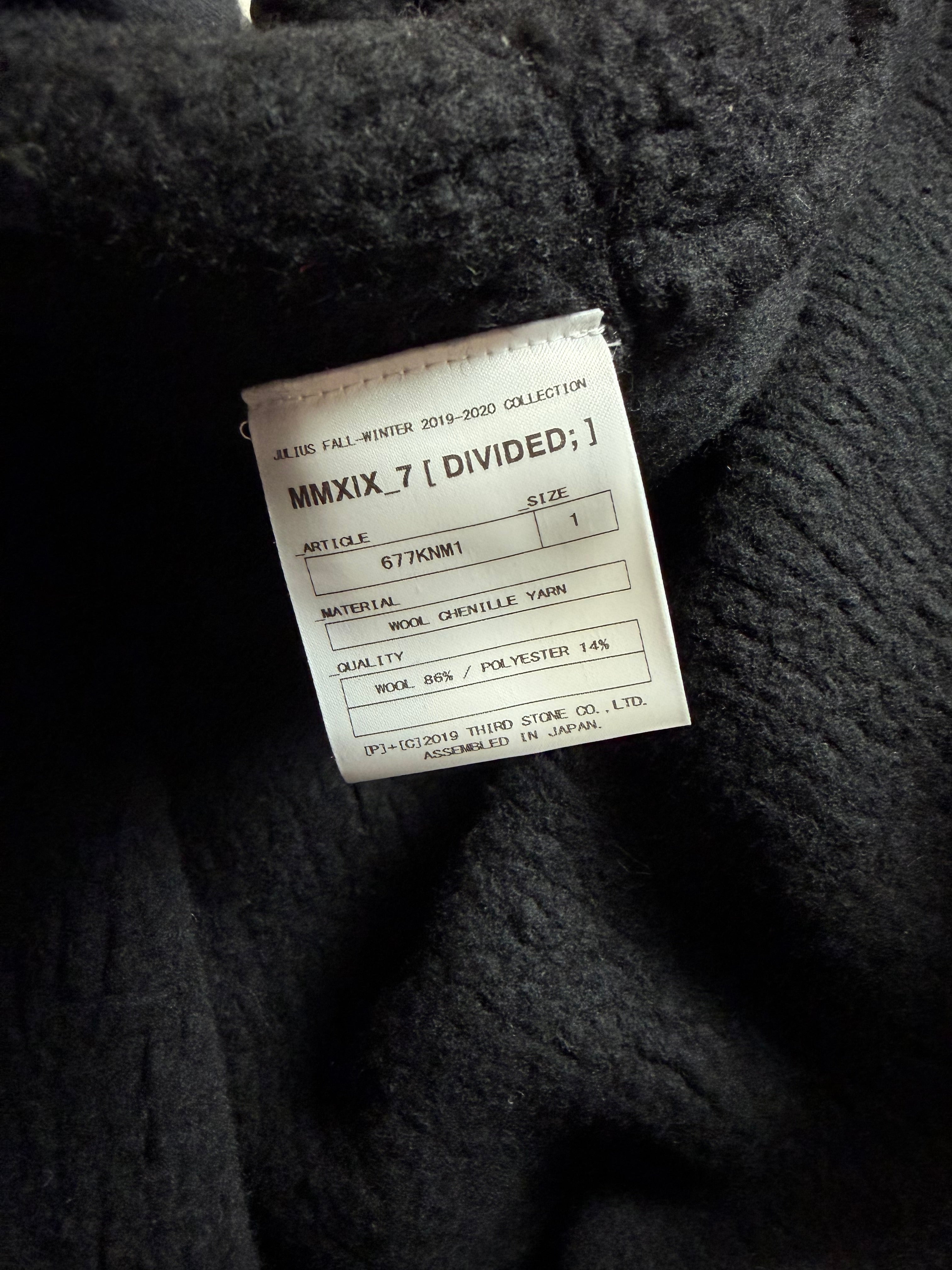 Black Julius 7 Wool Long coat