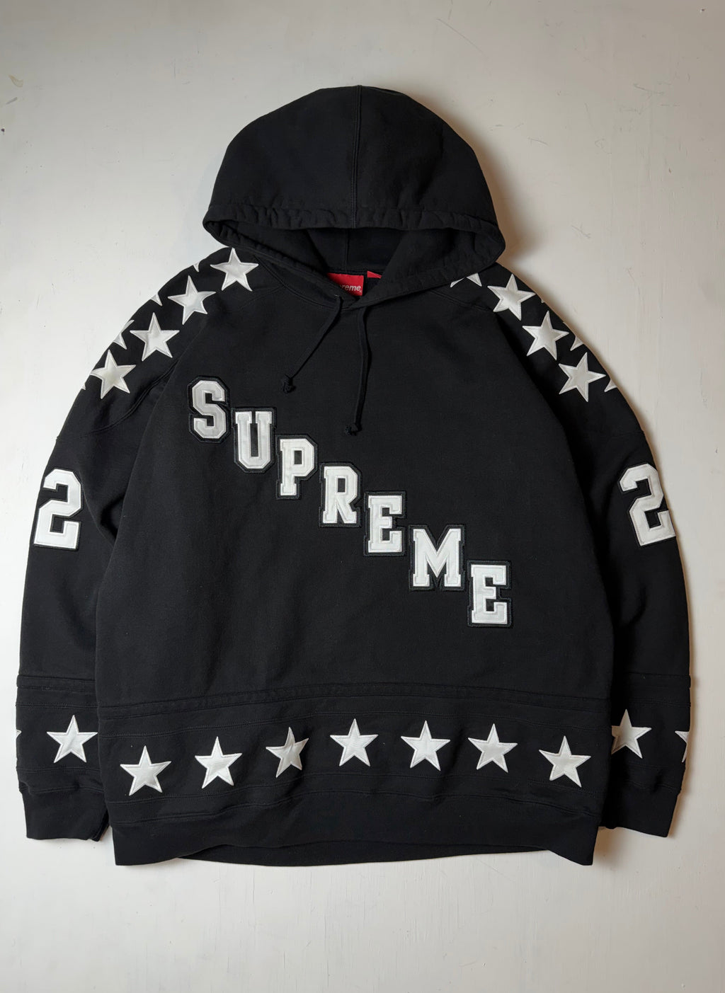 Black Supreme Team Stars Hoodie