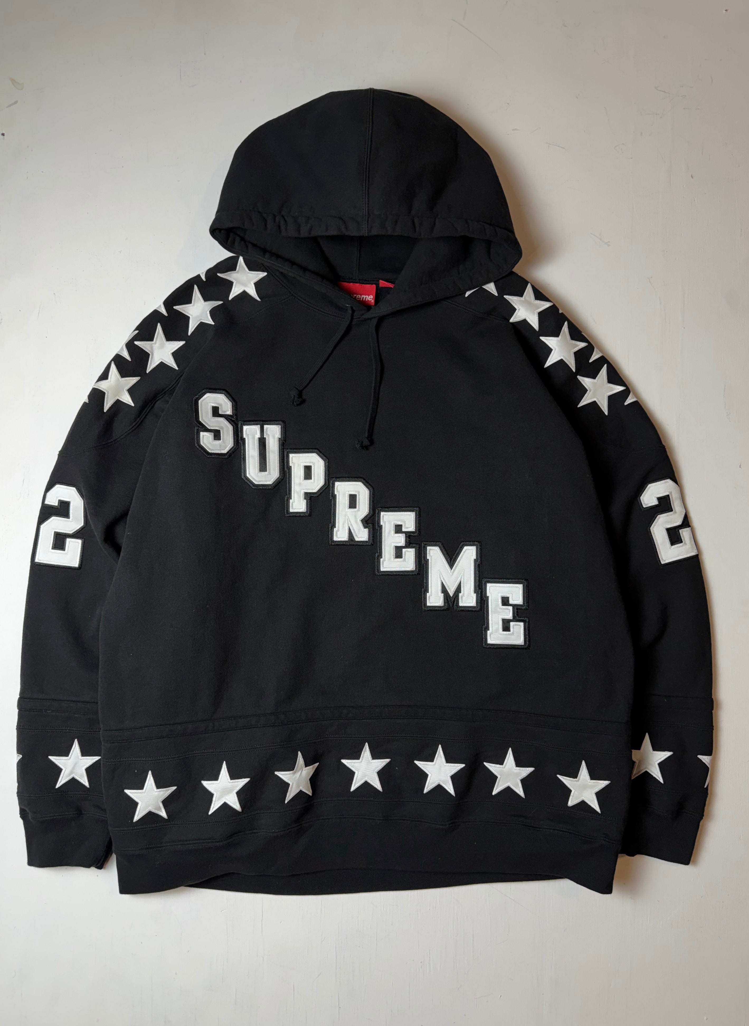 Black Supreme Team Stars Hoodie