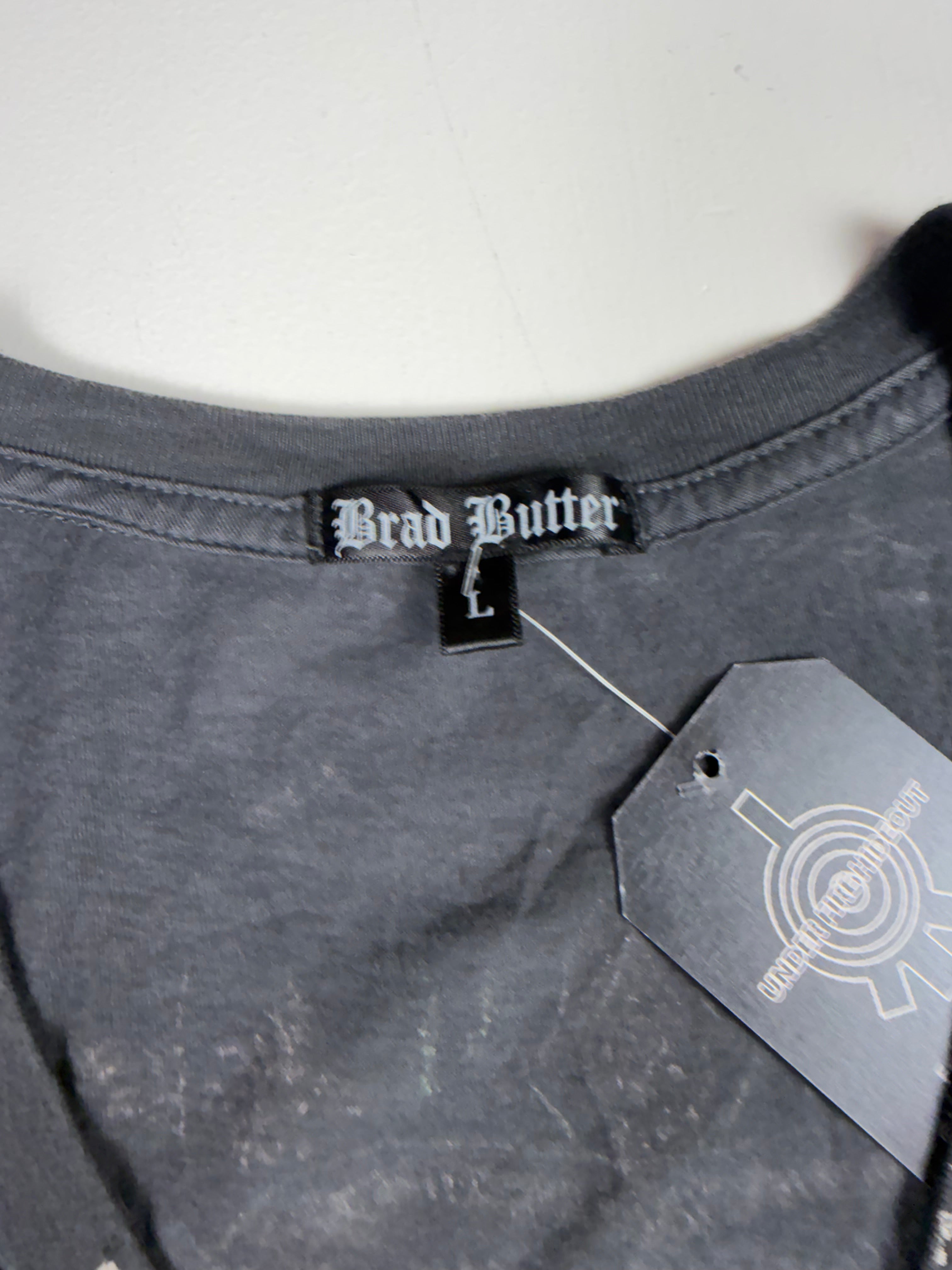 Grey Y2K Angel Wings Femme Tee