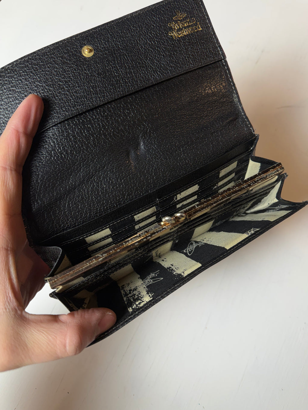 Black Vivienne Westwood Long Wallet